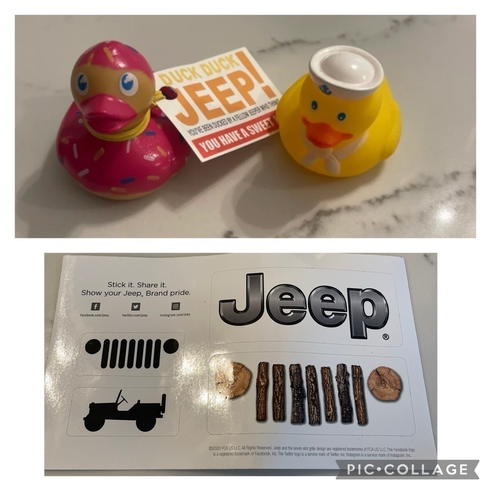 Jeep ducks and sticker sheet